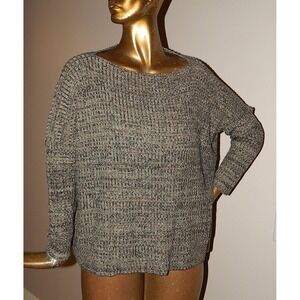 Roni‎ Rabl sz OS Black Brown Knit Sweater